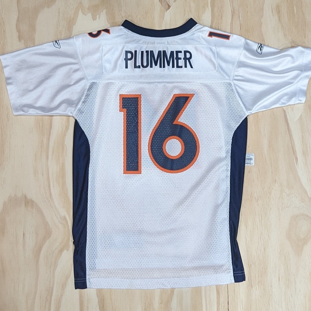 Reebok White Jake Plummer Denver Broncos #16 Football Jersey Youth L 14-16